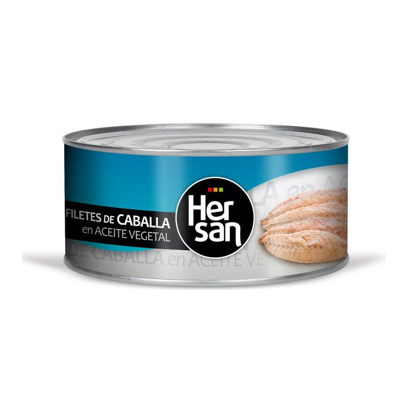 FILETES DE CABALLA EN ACEITE VEGETAL LATA 12/1Kg